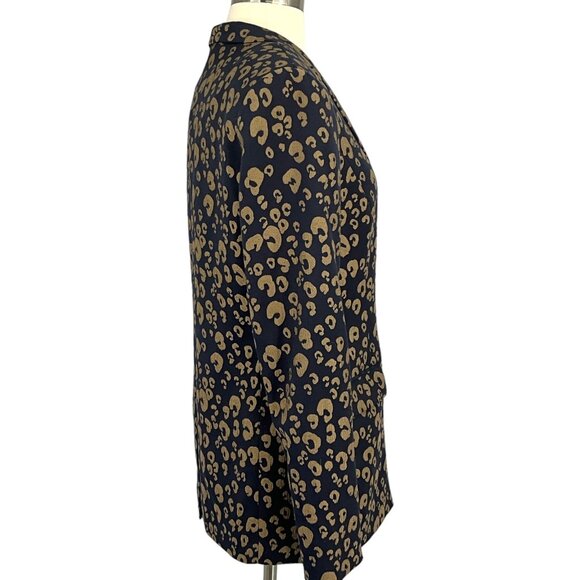 Scotch & Soda Leopard Print Jacquard Blazer & Pant Suit Size S / M Ankle Length - Picture 8 of 16